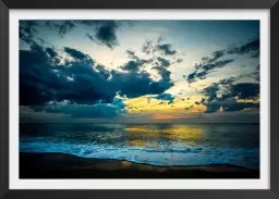 Sunset light - affiche paysage ocean