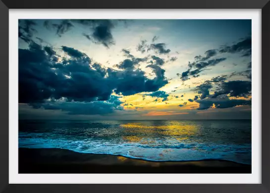 Sunset light - affiche paysage ocean