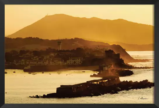 Fort lumière jaune - tableau paysage