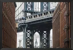 Nyc manhattan bridge - affiche new york