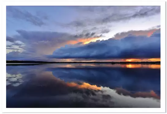 Bleue reflets d'eau - poster mer