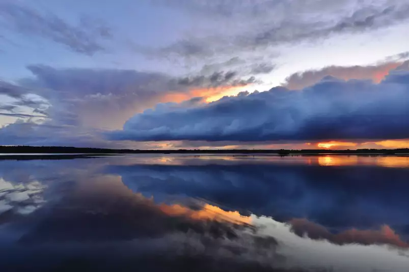 Bleue reflets d'eau - poster mer