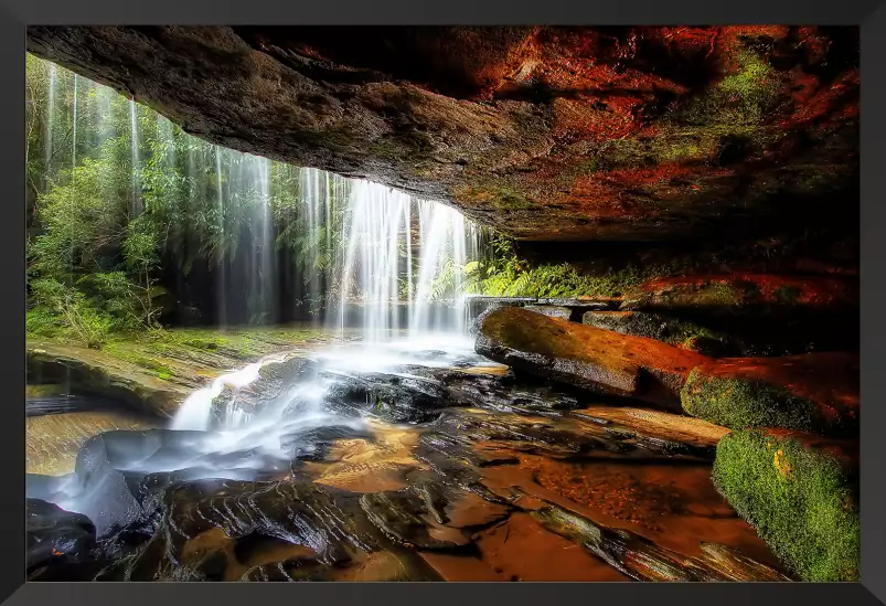 Chute d'eau - affiche nature