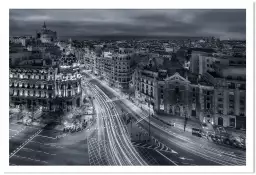Madrid city lights - tableau ville du monde