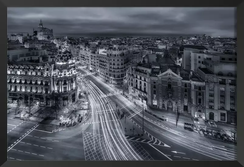 Madrid city lights - tableau ville du monde