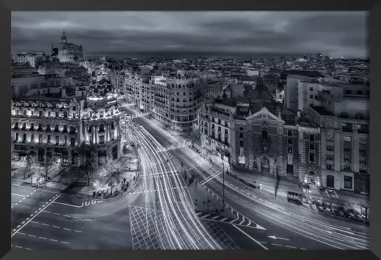 Madrid city lights - tableau ville du monde