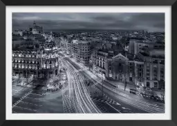 Madrid city lights - tableau ville du monde