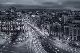 Madrid city lights - tableau ville du monde