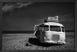 Beached bus - affiche vans