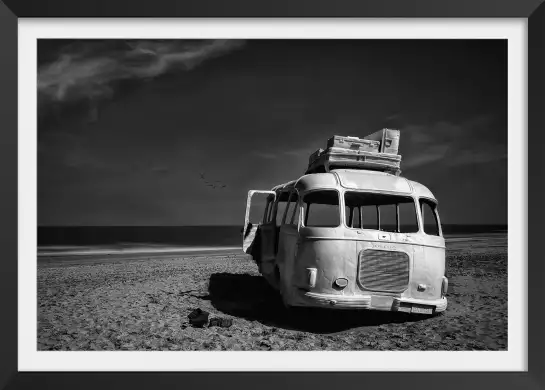 Beached bus - affiche vans