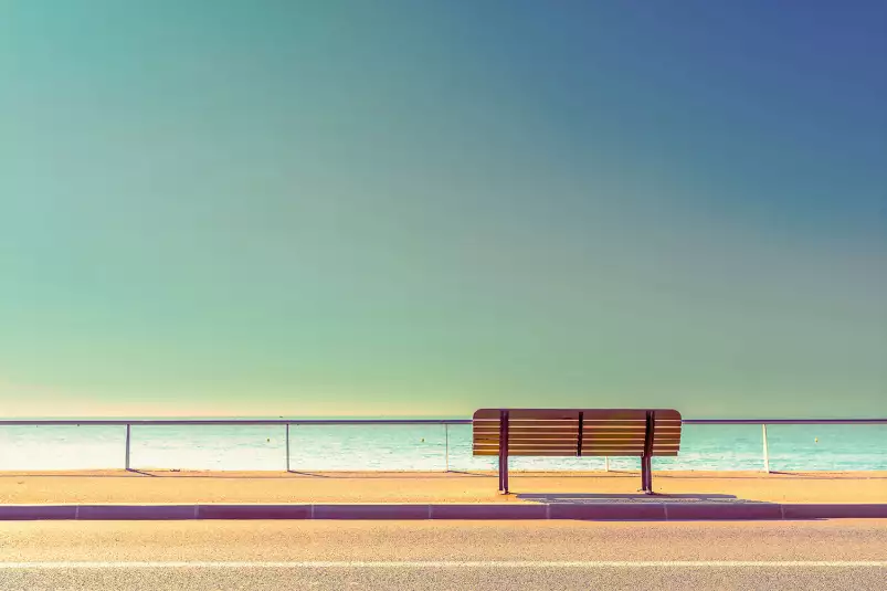 Pause balnéaire - tableau bord de mer