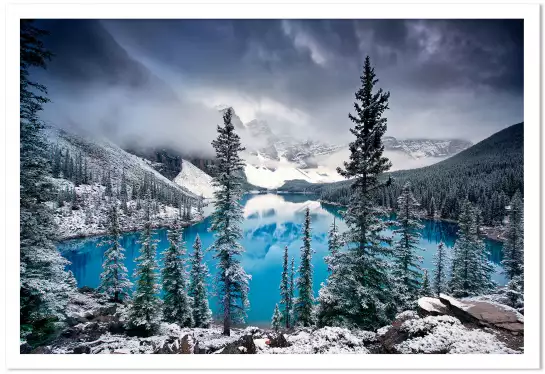 Turquoise en montagne - tableau montagne