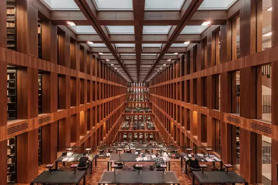Library in berlin - tableau contemporain