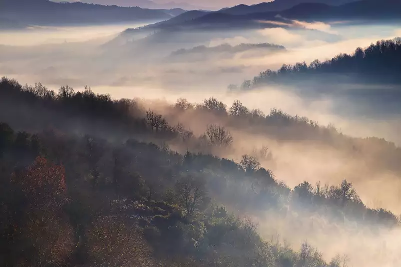 Brume magique - poster montagne