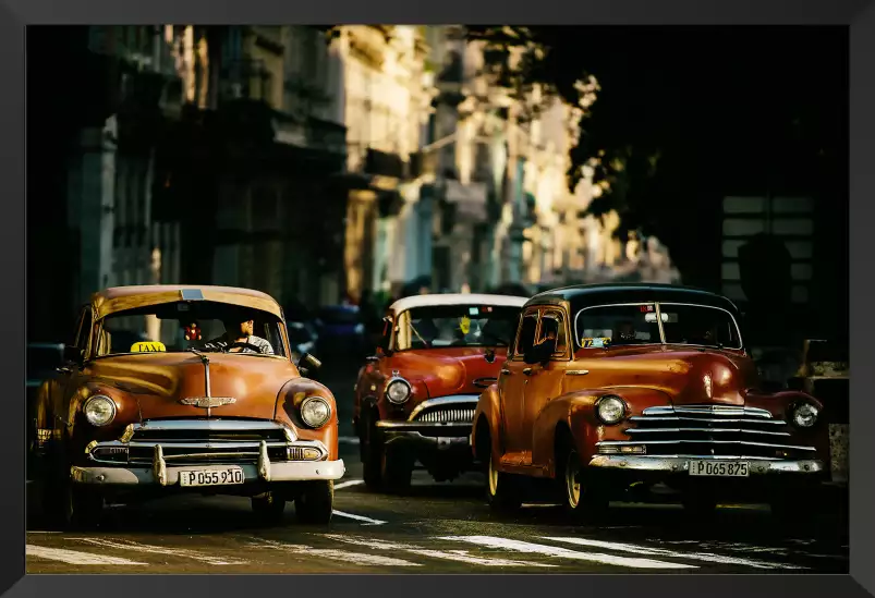 Vintage taxi - affiche auto