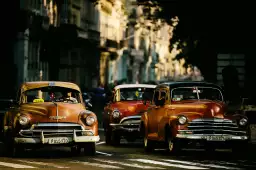 Vintage taxi - affiche auto