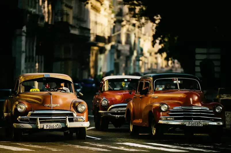 Vintage taxi - affiche auto