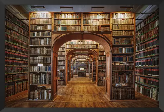 Librairie des sciences - tableau contemporain