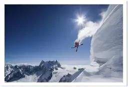 Mute grab ski - affiche ski
