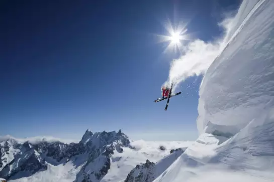 Mute grab ski - affiche ski