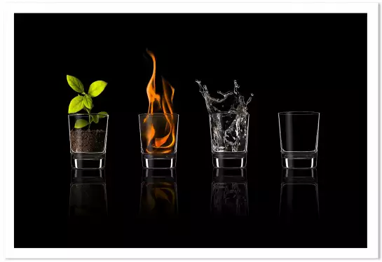 Les 4 éléments - cocktail boisson