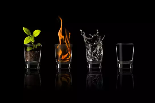 Les 4 éléments - cocktail boisson