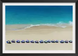 Bleu azur - tableau bord de plage