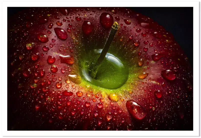 Pomme fraiche - affiche fruits