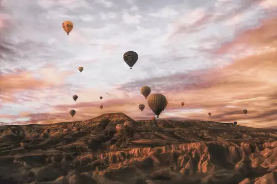 Montgolfière en Cappadoce - paysage nature