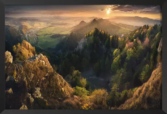 Là - haut - tableau paysage montagne