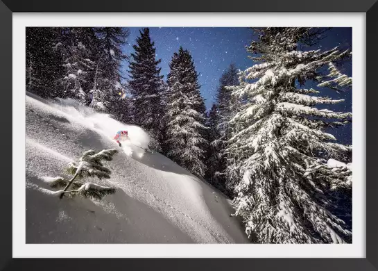 Freeride ski session - affiche ski