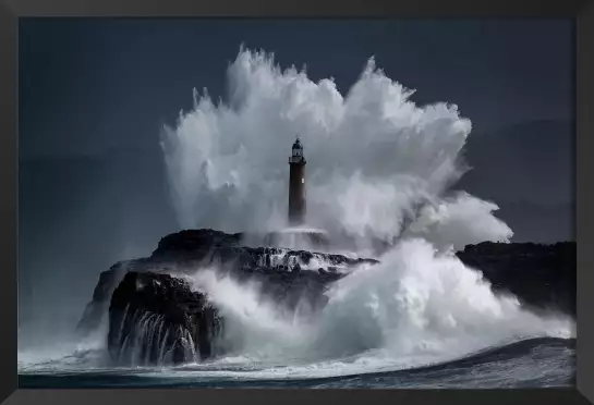 Phare fantôme - tableau tempete en mer