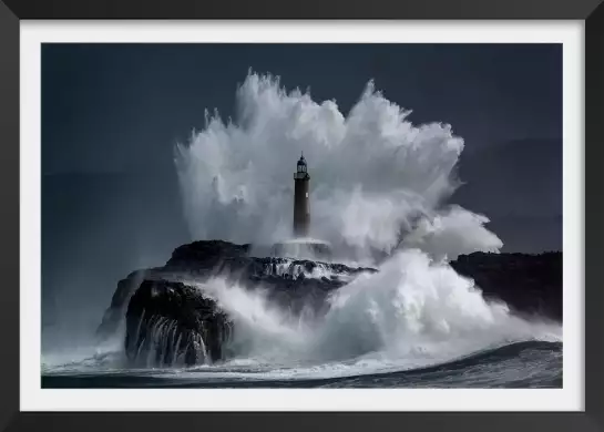 Phare fantôme - tableau tempete en mer