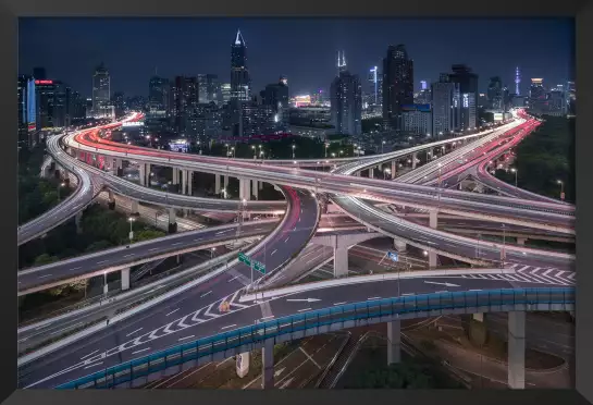 Shanghai highway - affiche ville du monde