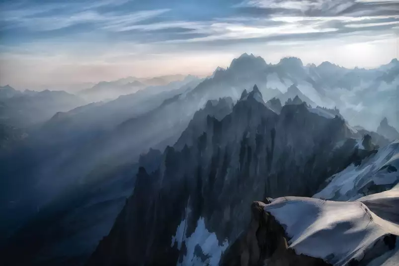 Un matin à l'aiguille du midi - paysage montagne