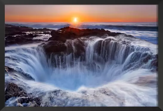 Le puit de thor en oregon - poster bord de mer