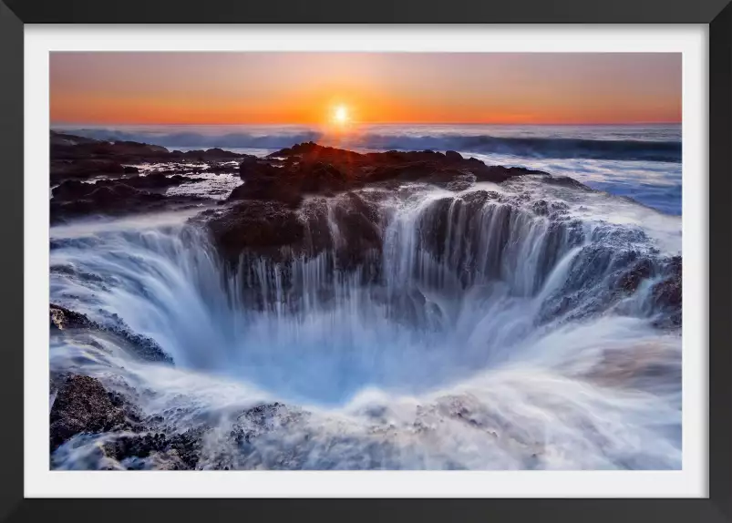 Le puit de thor en oregon - poster bord de mer