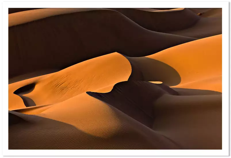 Dune et lumière - tableau paysage desert
