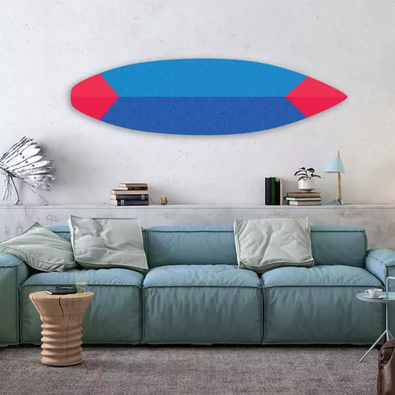 Surf Blue Lagoon - planche deco de surf