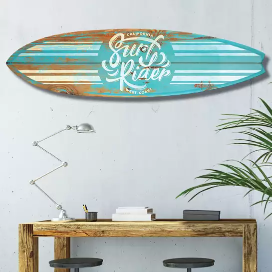 Blue California - planche deco de surf