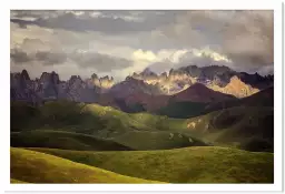 Plateau tibétain - poster montagnes