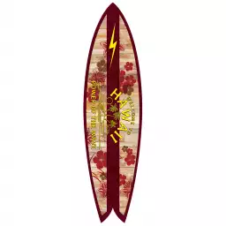 Welcome Hawaii - planche deco de surf