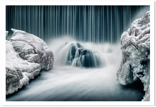 Cascade de glace - paysage hiver