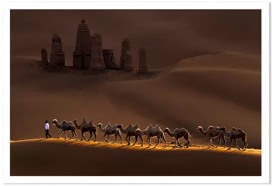 Kumtag - tableau paysage desert