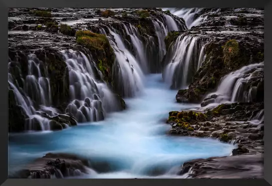 Islande beaute bleue - tableau paysage lac