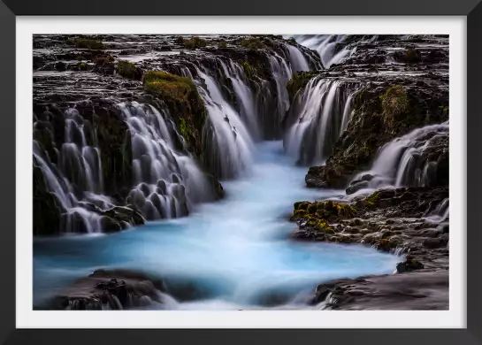 Islande beaute bleue - tableau paysage lac