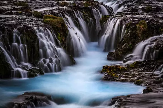 Islande beaute bleue - tableau paysage lac