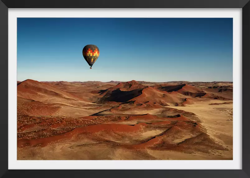 Vol au dessus du desert - tableau paysage desert