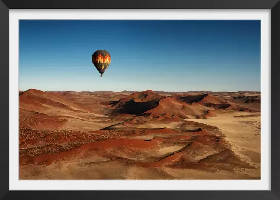 Vol au dessus du desert - tableau paysage desert