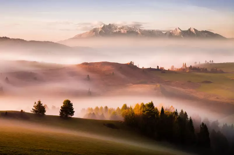 Automne serein - paysage montagne